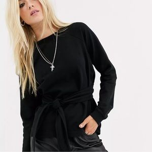 GUC All Saints Petunia Sweatshirt in Black - Size Small